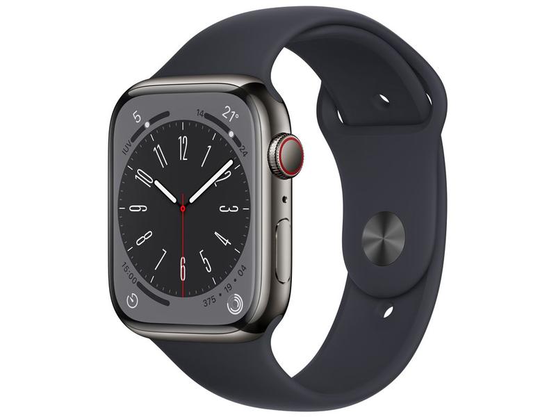 Apple Watch Series 8 45mm GPS + Cellular Caixa Grafite Aço